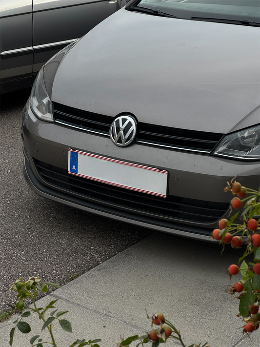 Abnehmbar und Rahmenloser KFZ Kennzeichenhalter